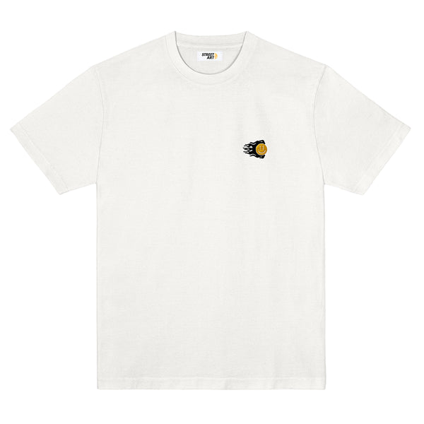 Streetart Flame Head T-Shirt - White - Streetart.fr