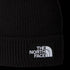 The North Face Tnf Logo Box Cuffed Beanie Bonnet - Black - Streetart.fr