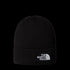 The North Face Tnf Logo Box Cuffed Beanie Bonnet - Black - Streetart.fr