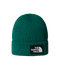 The North Face Tnf Logo Box Cuffed Beanie Bonnet - Evergreen - Streetart.fr