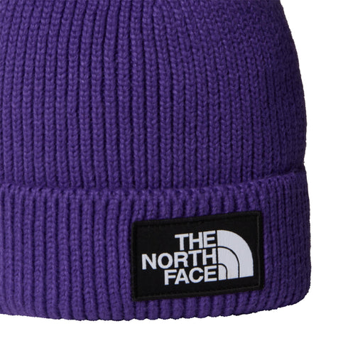 The North Face Tnf Logo Box Cuffed Beanie - Peak Purple - NF0A8CHENL41