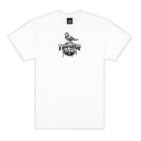 Thrasher X Antihero Cover The Earth T - Shirt - White - Streetart.fr
