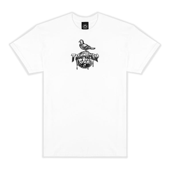 Thrasher X Antihero Cover The Earth T - Shirt - White - Streetart.fr