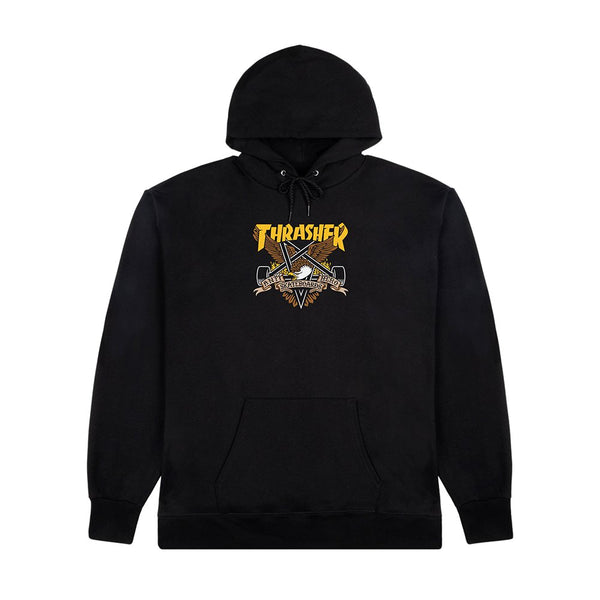 Thrasher X Antihero Eaglegram Sweat A Capuche - Black - Streetart.fr