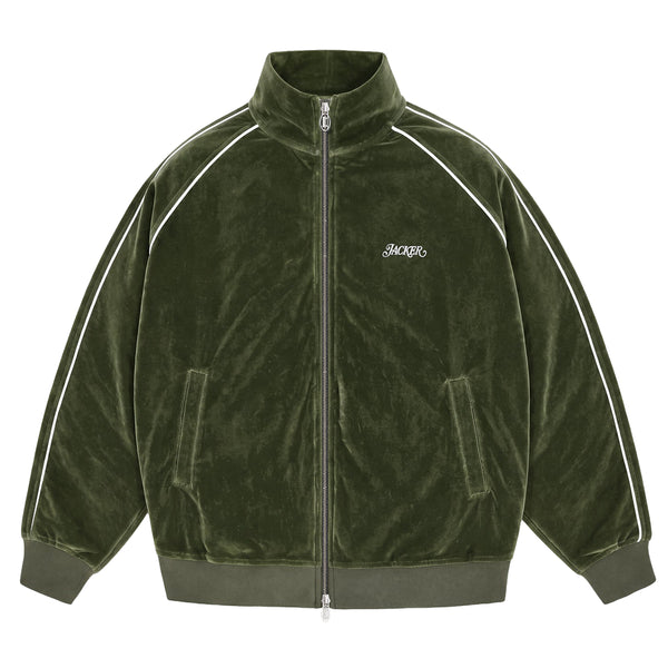 Jacker - Velvet Track Jacket - Green