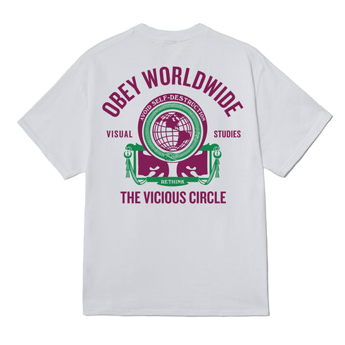 Obey Vicious Circle T-Shirt - White