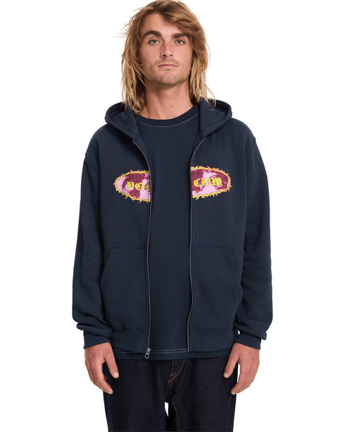 Volcom Clairvoyance Sweat Zip - Marine - Streetart.fr