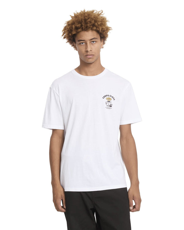 Volcom Corpo Class Bsc Sst T-Shirt - White - Streetart.fr