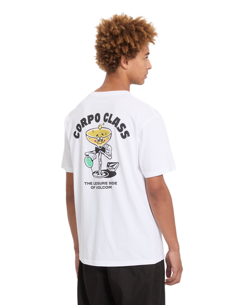 Volcom Corpo Class Bsc Sst T-Shirt - White - A3532601-WHT