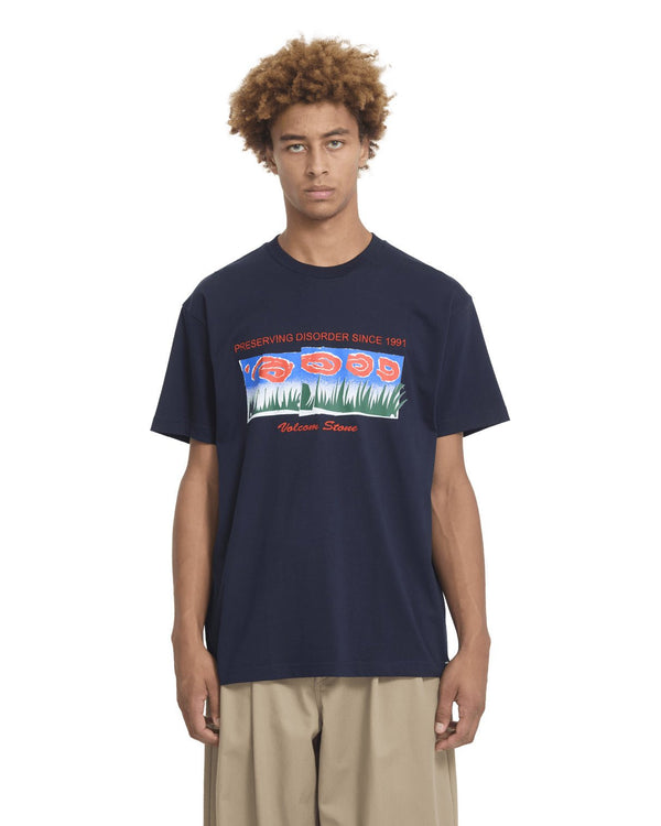 Volcom Fa Carrau 1 Lst Sst T-Shirt - Marine - Streetart.fr
