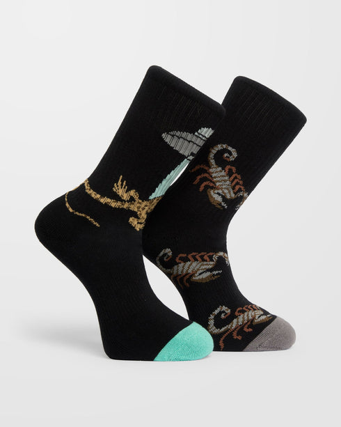 Volcom Fa Mickey Mason Sock 4Pc - Multi - Streetart.fr