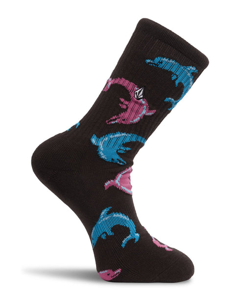 Volcom Fa Ozzy Dolphin Sock -Raisin - Streetart.fr