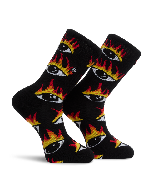 Volcom Fa Ozzy Eye Sock - Black - D6332604-BLK