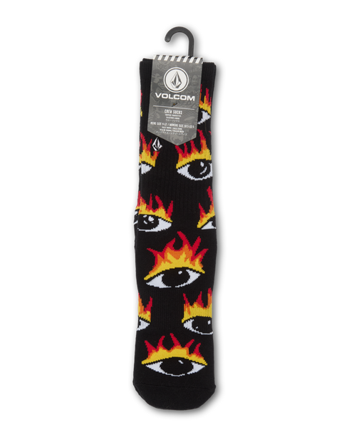 Volcom Fa Ozzy Eye Sock - Black - D6332604-BLK
