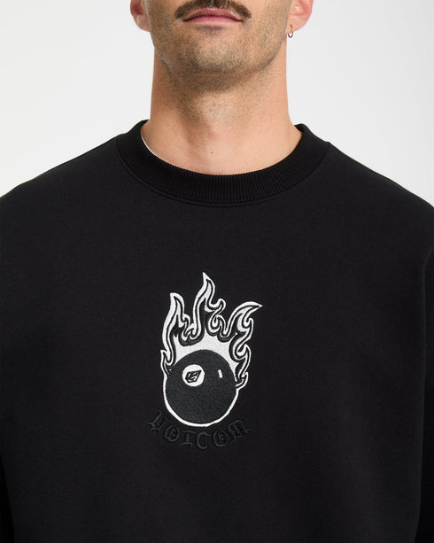Volcom Fa Seth Conboy Crew - Black - Streetart.fr