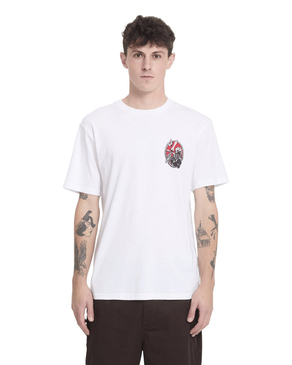 Volcom For The Stone Bsc Sst T-Shirt - White - Streetart.fr