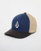Volcom Full Stone Hthr Flexfit Hat - Dust Bowl Indigo - Streetart.fr