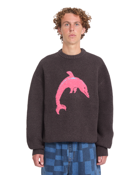 Volcom Ozzy Dolphin Sweater - Raisin - A0732608-RSN