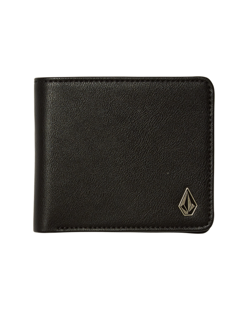Volcom Slim Stone Pu Wallet L - Black - D6042408-BLK