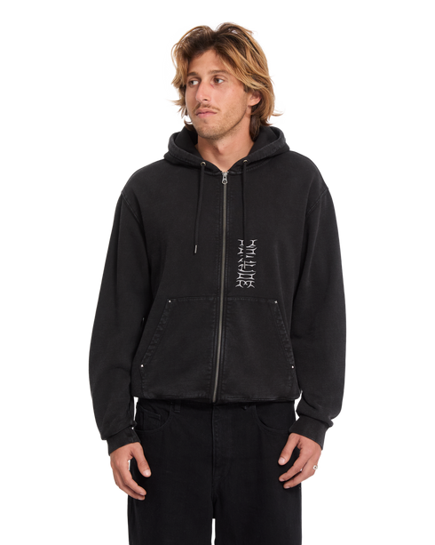 Volcom Studder Sweat Zip Hood - Black - A4832601-BLK