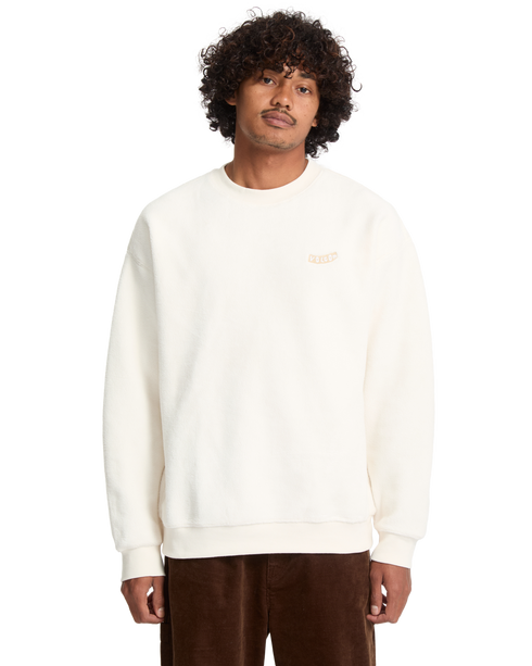 Volcom Too Kool Ls Crew Sweat - Dirty White - A4632606-DWH