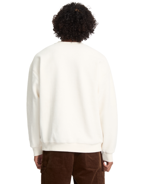 Volcom Too Kool Ls Crew Sweat - Dirty White - A4632606-DWH
