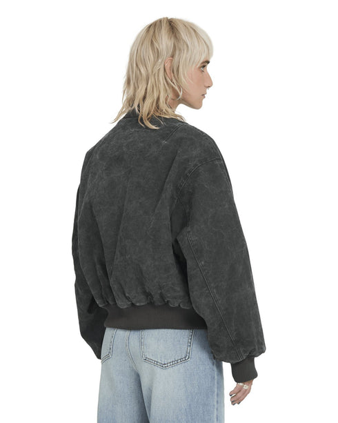 Volcom Women Workestra Bomber Jacket - Rinsed Black - Streetart.fr