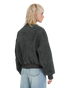 Volcom Women Workestra Bomber Jacket - Rinsed Black - B1732606-RIB
