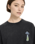 Volcom Womens Fa Mickey Mason Crew - Vintage Black — vue 4