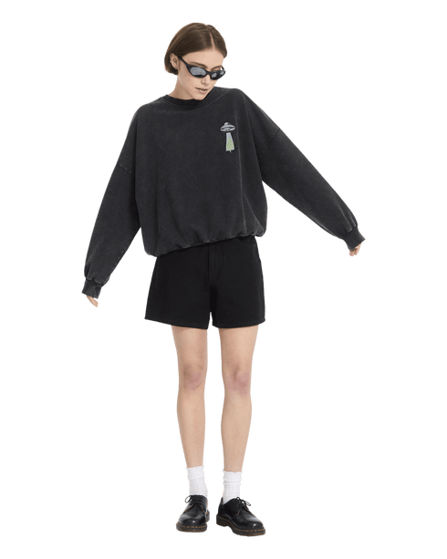 Volcom Womens Fa Mickey Mason Crew - Vintage Black — vue 6