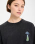 Volcom Womens Fa Mickey Mason Crew - Vintage Black - Streetart.fr