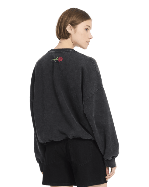 Volcom Womens Fa Mickey Mason Crew - Vintage Black — vue 2