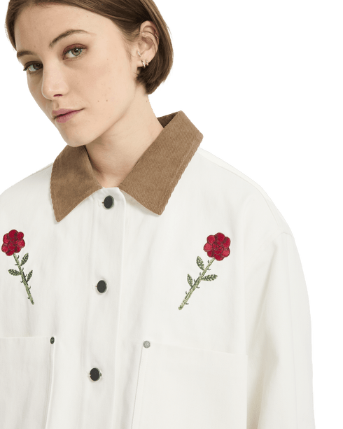 Volcom Womens Fa Mickey Mason Jacket - Off White — vue 4
