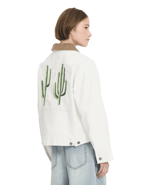 Volcom Womens Fa Mickey Mason Jacket - Off White — vue 2
