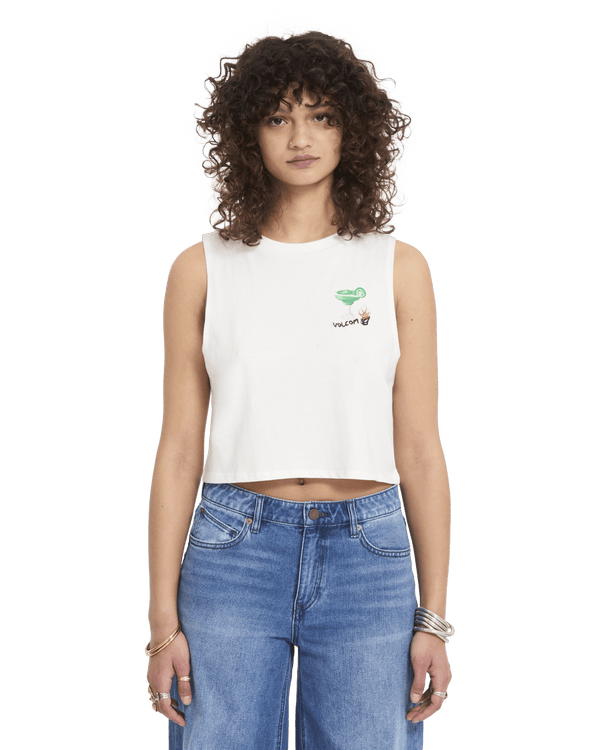 Volcom Womens Fa Mickey Mason Tank - Off White — débardeur