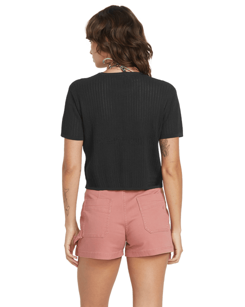 Volcom Womens Meshy Beach - Black — vue 3