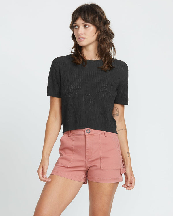 Volcom Womens Meshy Beach - Black - Streetart.fr