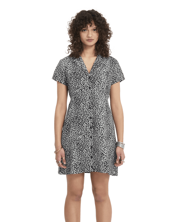 Volcom Womens Rawly Dress - Black White — robe