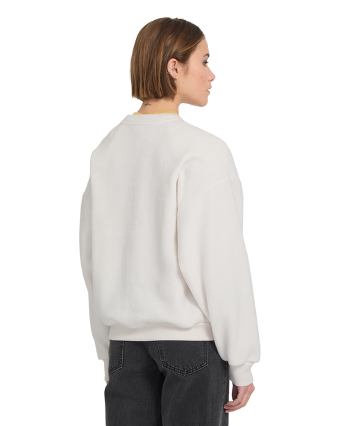 Volcom Womens Too Doo Crew Sweat - Dirty White - B4632603-DWH
