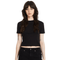 Volcom Womens Volcomstone Tight Crop T-Shirt - Black - Blk - Streetart.fr