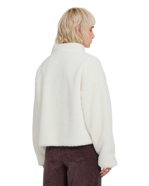 Volcom Womens Wylding Out Sherpa - Off White - B4832601-OFF