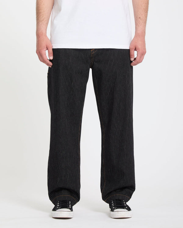 Volcom Work Dialed Pant - Black Stripe - Streetart.fr