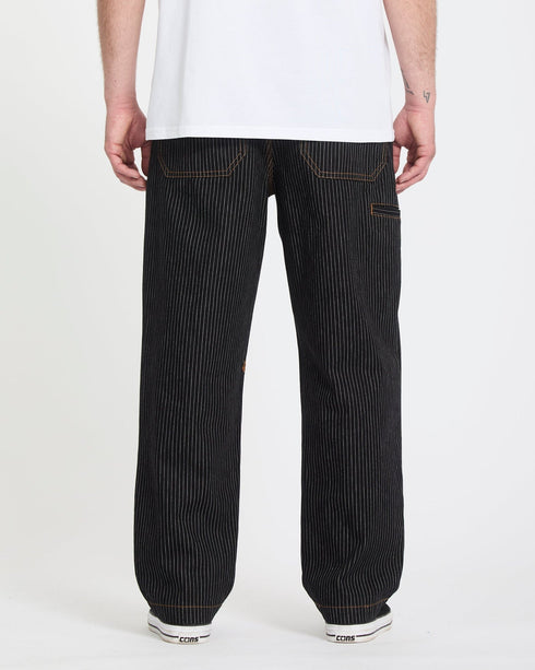 Volcom Work Dialed Pant - Black Stripe - Streetart.fr