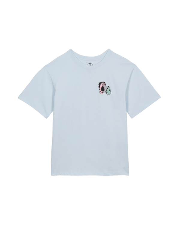 Volcom Youth Aura Bsc Sst - Light Blue Acid — t-shirt