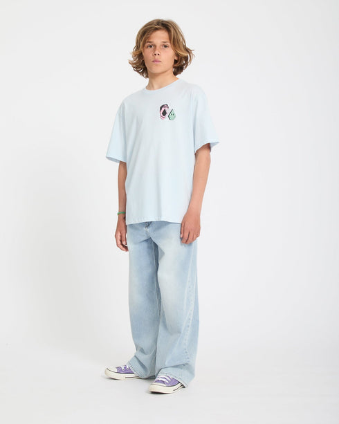 Volcom Youth Aura Bsc Sst - Light Blue Acid - Streetart.fr