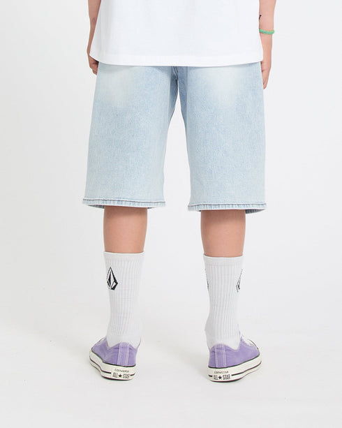 Volcom Youth Billow Denim Short - Desert Dirt Indigo - Streetart.fr