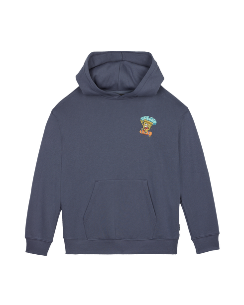 Volcom Youth Breazz Po Sweat Hood - Storm Blue - C4132603-SRB