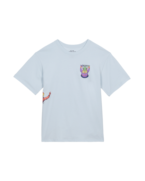 Volcom Youth Fa Ben Sanaire 1 - Light Blue Acid — t-shirt