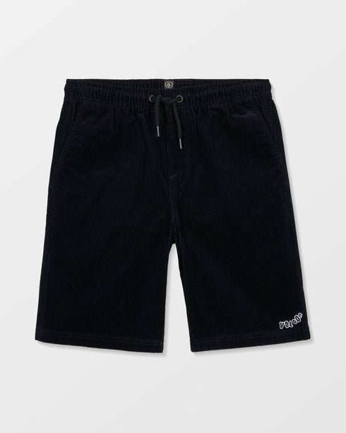 Volcom Youth Outer Spaced Ew Cord Short - Black - Streetart.fr