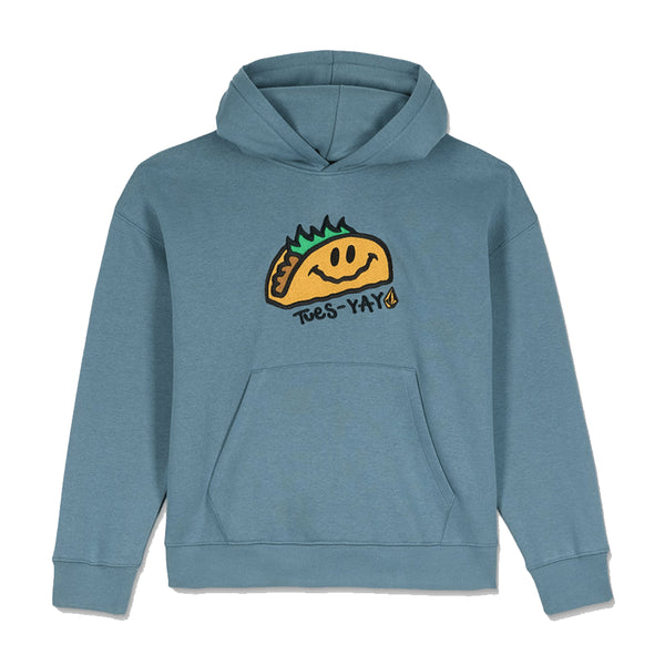 Volcom Youth Voltaco Po Sweat A Capuche - Blue Wash - Bws - Streetart.fr